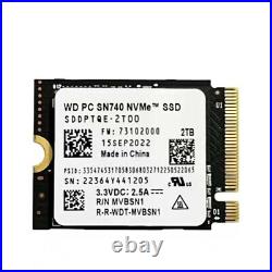 WD PC SN740 M. 2 2230 2TB NVME PCIE 4.0X4 SSD For Steam Deck ASUS ROG Dell Laptop