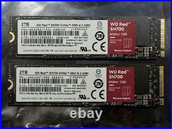 WD Red SN700 2TB PCIe NVMe M. 2 2280 NAS Internal SSD