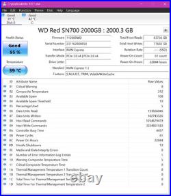 WD Red SN700 2TB PCIe NVMe M. 2 2280 NAS Internal SSD
