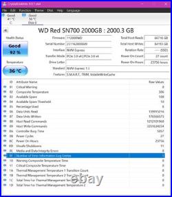 WD Red SN700 2TB PCIe NVMe M. 2 2280 NAS Internal SSD
