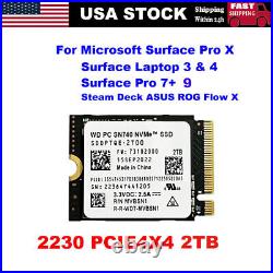 WD SN740 2TB M. 2 SSD 2230 NVMe PCIe Gen 4x4 SSD For Surface Steam Deck From USA
