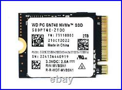 WD SN740 512GB / 1TB / 2TB 2230 M. 2 NVMe PCIe SSD Solid State Steam Deck Surface