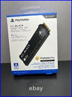 WD SN850P 4TB NVMe M. 2 SSD for PlayStation 5 (Black) WDBBYV0040BNC-WRSN NEW