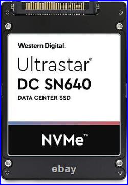 WD Ultrastar DC SN640 1.6TB PCIe Gen3.1 x4 U. 2 NVMe 2.5 SSD (WUS4CB016D7P3E3)