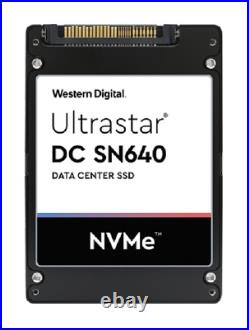 WD UltrastarT SN640 Series 3.84TB 2.5 NVMe U. 2 (PCIe 3.0 x4) SSD Memory Drive