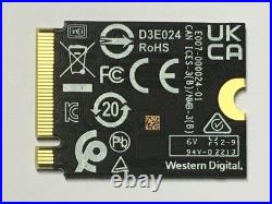 WD pc SN740 1TB M. 2 2230 SSD NVMe PCIe4x4 For Steam Deck ASUS ROG Flow X Laptop