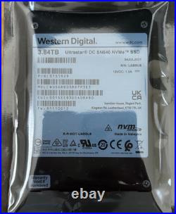 WUS4BB038D7P3E1 WD Ultrastar DC SN640 3.84TB SSD 2.5 PCIe U. 2 3.0 NVMe