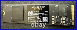 Western Digital WD 2280mm Black SN770 1TB 1000GB M. 2 NVMe Gen 4.0 5150 MB/s
