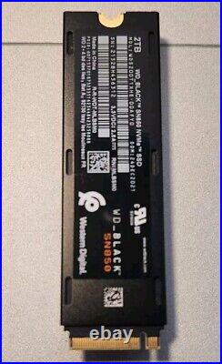 Western Digital WD BLACK SN850 2TB M. 2 NVMe Internal SSD (WDBBKW0020BBK-WRSN)