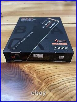 Western Digital WD BLACK SN850X 4TB NVMe Internal SSD PCIe 4.0 (WDS400T2X0E)