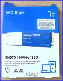 Western Digital WD Blue SN570 1TB SSD PCIe 3.0 x4 NVMe M. 2 2280 Unused Open Box
