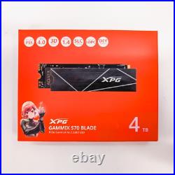XPG GAMMIX S70 BLADE 4TB M. 2 2280 PCIe NVMe SSD BRAND NEW FACTORY SEALED XPG GAMMIX S70 BLADE 4TB M. 2 2280 PCIe NVMe SSD BRAND NEW FACTORY SEALED
