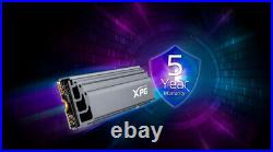 XPG GAMMIX S70 Internal SSD 1TB M. 2 2280 NVMe PCIe Gen4x4 up to 7400MBps Silver