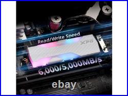 XPG SPECTRIX S65G 1TB Gen4 NVMe SSD with RGB Heatsink Up to 6,000 MB/s, PCIe 4